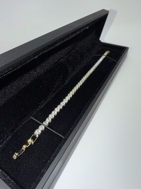 Gold Tennis Bracelet - 4mm